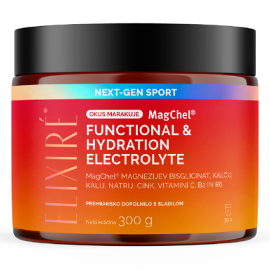 Elixire Functional & Hydration Electrolyte, prašek - okus marakuja (300 g)