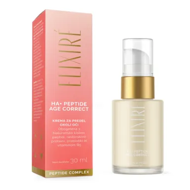 Elixire HA+ Peptide Age Correct, krema za predel okoli oči (30 ml)