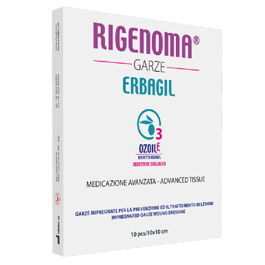 Erbagil Rigenoma, sterilna gaza 10 x 10 cm (10 gaz)