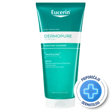 Eucerin DermoPure Clinical čistilni gel, za kožo nagnjeno k nepravilnostim (200 ml)