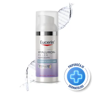 Eucerin Hyaluron-Filler + Longevity Epigenetic, nočna krema proti znakom staranja (50 ml)