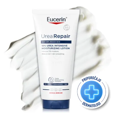 Eucerin UreaRepair 10 % Urea, losjon za zelo suho kožo (200 ml)