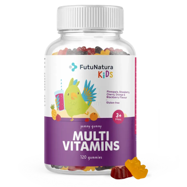 FutuNatura Kids Multi Vitamins, gumi bonboni (120 gumi bonbonov)