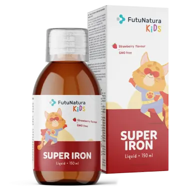 FutuNatura KIDS Super Iron - Železo in vitamini B, tekočina (150 ml)