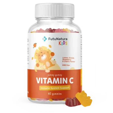FutuNatura Kids Vitamin C, gumiji za otroke (60 bonbonov)