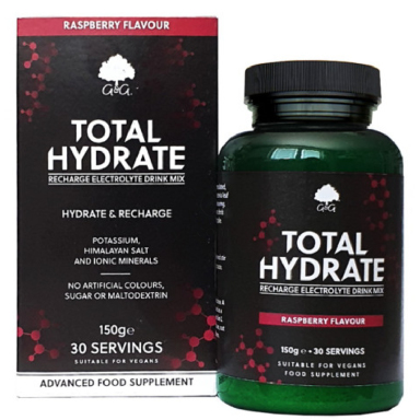 G&G Total Hydrate elektroliti, prašek za pripravo napitka - okus maline (150 g)