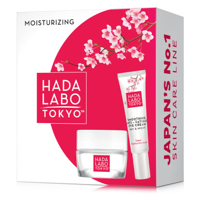 Hada Labo Tokyo Absolute Smoothing & Anti-Age Fatigue, darilni set (50 ml + 15 ml)