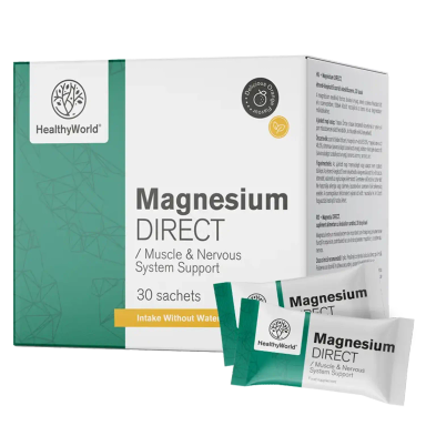 HealthyWorld Magnezij DIRECT 400 mg, prašek v vrečkah (30 vrečk)
