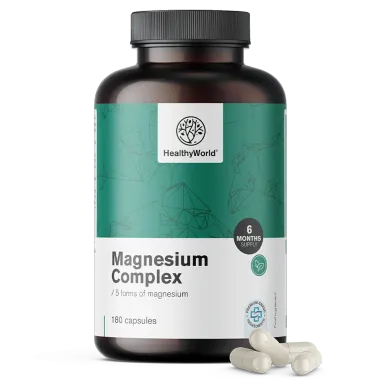 HealthyWorld Magnezij kompleks, kapsule (180 kapsul)
