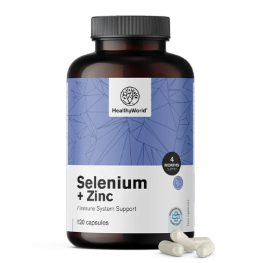 HealthyWorld Selen + cink, kapsule (120 kapsul)