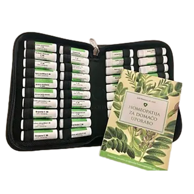 Homeopatski set, kroglice v vsebnikih (40 x 1 g)