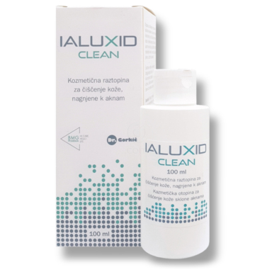 Ialuxid Clean, čistilna raztopina za čiščenje kože nagnjene k aknam (100 ml)