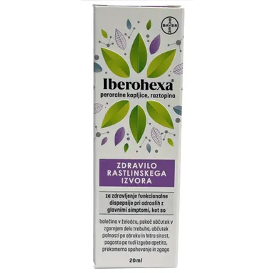 Iberohexa, peroralne kapljice - raztopina (20 ml)