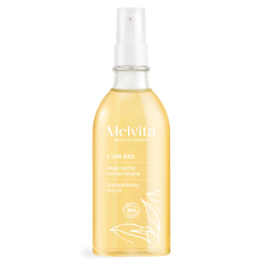 Melvita L'Or Bio, izjemno zlato suho olje za obraz, telo in lase (100 ml)