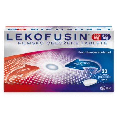 Lekofusin 200 mg/500 mg, filmsko obložene tablete (20 tablet)