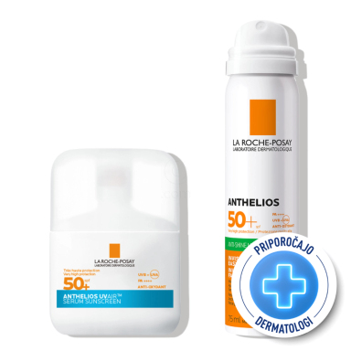 LRP Anthelios, SPF protokol za obraz z lahko teksturo (75 ml + 50 ml)