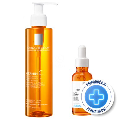 LRP, dnevni anti-age protokol z vitaminom C za enakomerno in sijočo kožo (200 ml + 30 ml)