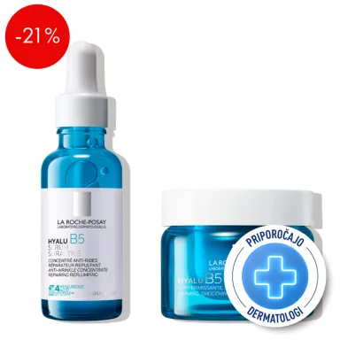 LRP Hyalu B5, protokol za globinsko hidracijo in polnost kože s hialuronsko kislino (50 ml + 30 ml)