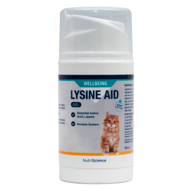 Lysine Aid, gel za mačji herpes (50ml)