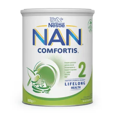 NAN Comfortis 2, nadaljevalno mleko za dojenčke in majhne otroke - od 6 meseca dalje (800 g)