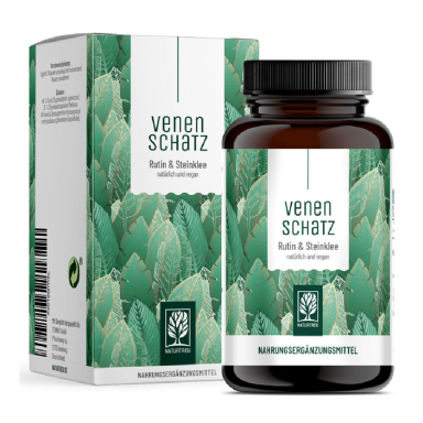 Naturtreu Rutin - japonska sofora in medena detelja, rastlinske kapsule (120 kapsul)