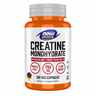 NOW Kreatin Monohidrat 750 mg, kapsule (120 kapsul)