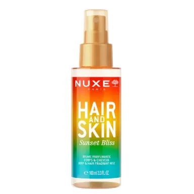 Nuxe Hair & Skin Sunset Bliss, meglica za telo in lase (100 ml)