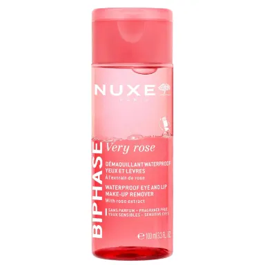 Nuxe Very Rose Biphase, dvofazni odstranjevalec ličil za oči in ustnice (100 ml)