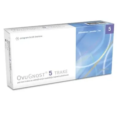 Ovugnost 5, test za ugotavljanje ovulacije (5 kosov)