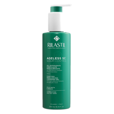 Rilastil Ageless SC, čistilni gel za mešano in mastno kožo (250 ml)