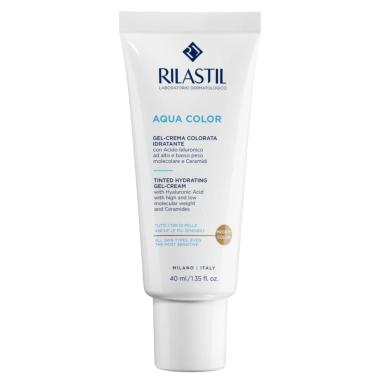 Rilastil Aqua Color, obarvana CC gel krema - medium (40 ml)