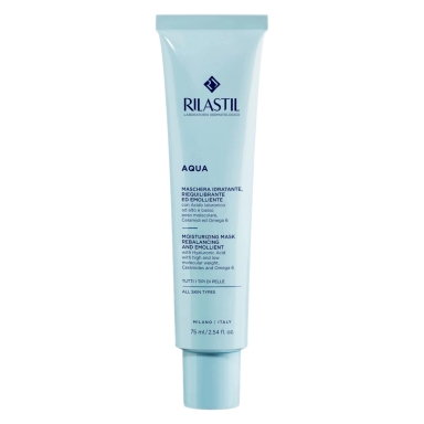 Rilastil Aqua, vlažilna maska za obraz (75 ml)