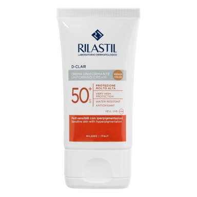 Rilastil D-Clar, obarvana krema za zaščito pred soncem medium - ZF50+ (40 ml)