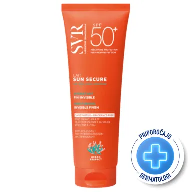 SVR Sun Secure, mleko za zaščito pred soncem brez parfuma - ZF50+ (250 ml)