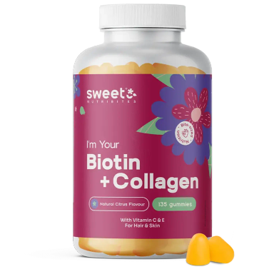 Sweet Nutribites Biotin + kolagen, gumijasti bonboni (135 bonbonov)