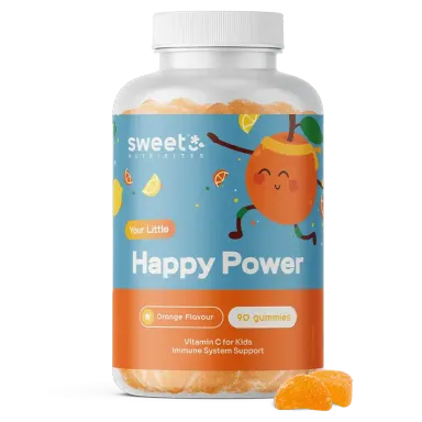 Sweet Nutribites Happy Power Vitamin C za otroke, gumijasti bonboni (90 bonbonov)