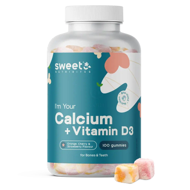 Sweet Nutribites Kalcij + vitamin D3, gumijasti bonboni (100 bonbonov)
