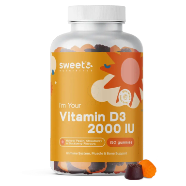 Sweet Nutribites Vitamin D3 2000 i.e., gumijasti bonboni (150 bonbonov)