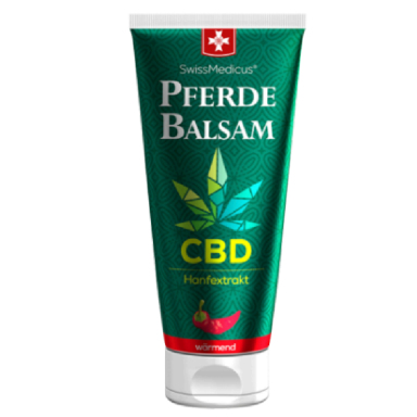 Swissmedicus CBD, konjski balzam - grelni zeliščni balzam za masažo (200 ml)