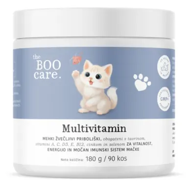 The BOO Care, dopolnilna krmna mešanica za mačke - multivitamin (90 priboljškov)