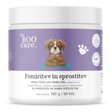 The BOO Care, dopolnilna krmna mešanica za pse - pomiritev in sprostitev (60 priboljškov)