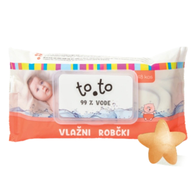 to.to, vlažni robčki z 99% vode (48 robčkov)