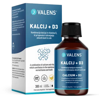 Valens Kalcij + D3, tekočina (300 ml)