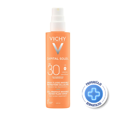 Vichy Capital Soleil, fluid na vodni osnovi za zaščito kožnih celic - ZF30 (200 ml)