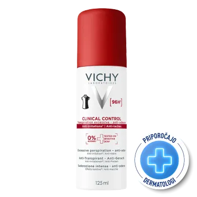 Vichy Clinical Control 96h, antiperspirant sprej proti potenju (125 ml)