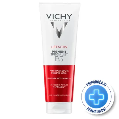 Vichy Liftactiv Pigment Specialist B3, čistilni piling gel proti temnim lisam (125 ml)