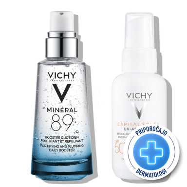 Vichy Mineral 89 in Capital Soleil, poletni vlažilni protokol (50 ml + 40 ml)