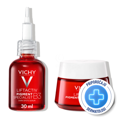Vichy Pigment Specialist B3, dnevni protokol proti temnim madežem (50 ml + 30 ml)