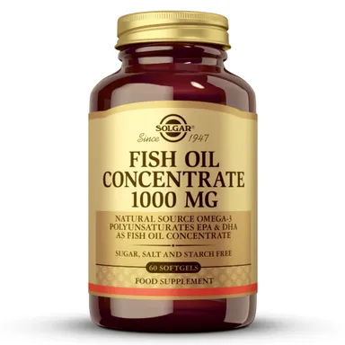 Solgar Ribje olje koncentrat 1000 mg, kapsule (60 kapsul)