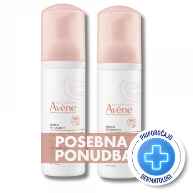 Avene pena za čiščenje kože (2 x 150 ml)